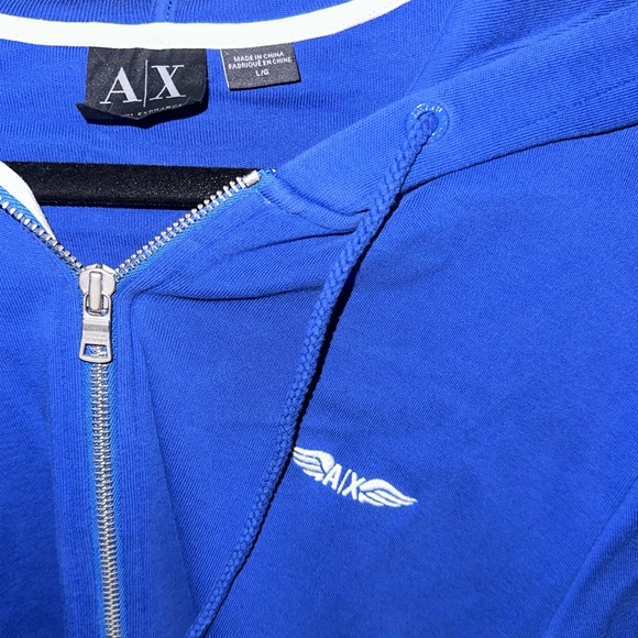 Pair of 2 Size Large, Armani Exchange Zippered Hoodies - Picture 7 of 7